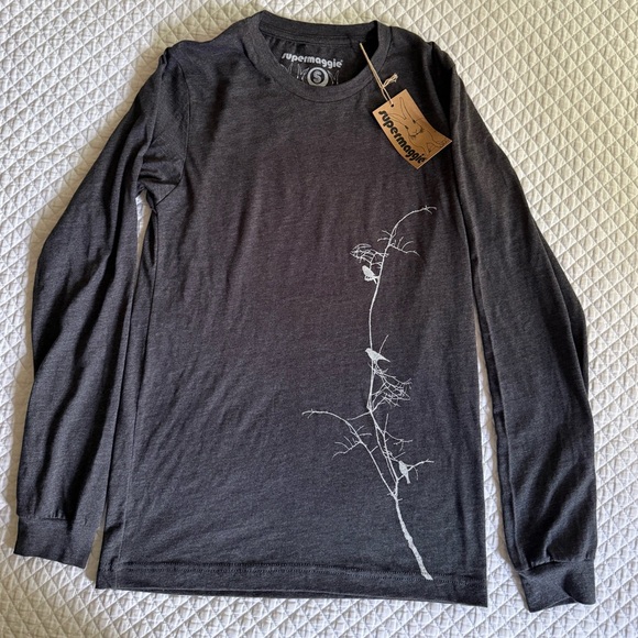 Super Maggie Birds in Branch Lulu Long Sleeve Shirt - Picture 1 of 3